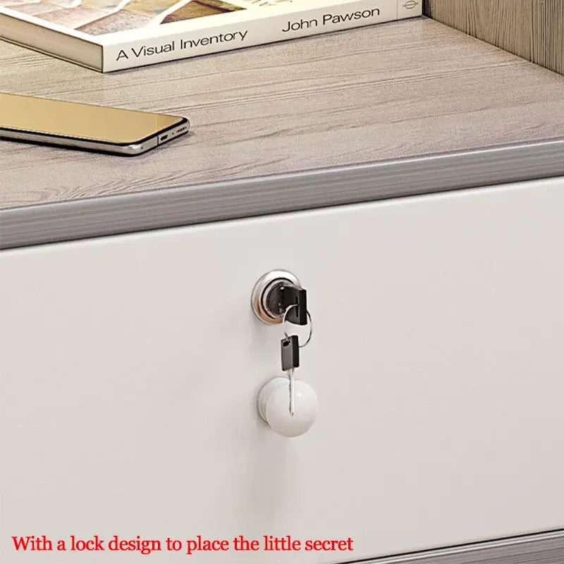 Simple Modern Nordic Bedside Table Drawer
