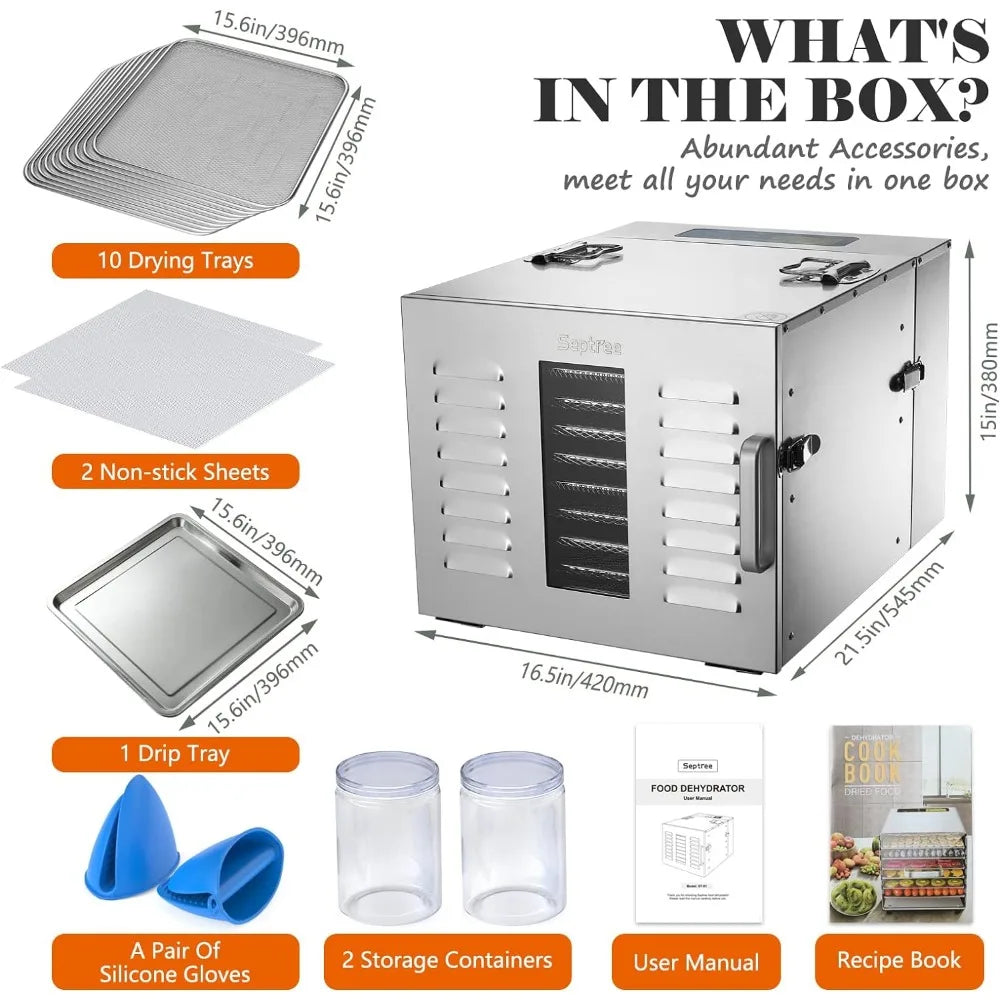 10 Trays Large Food Dehydrator Machine