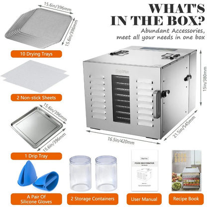 10 Trays Large Food Dehydrator Machine