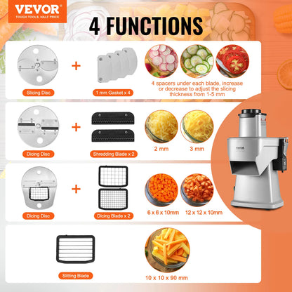 4 in 1 Multifunctional Electric Vegetable Slicer