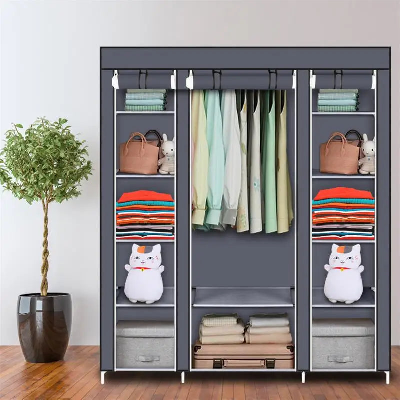 Foldable Wardrobe Rental Room Bedroom