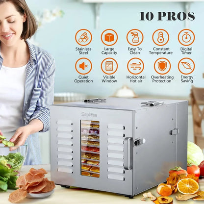 10 Trays Large Food Dehydrator Machine